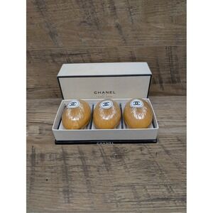 Chanel No. 5 Hand Soap Gift Set 3 Sealed Bars in Presentation Box Vintage